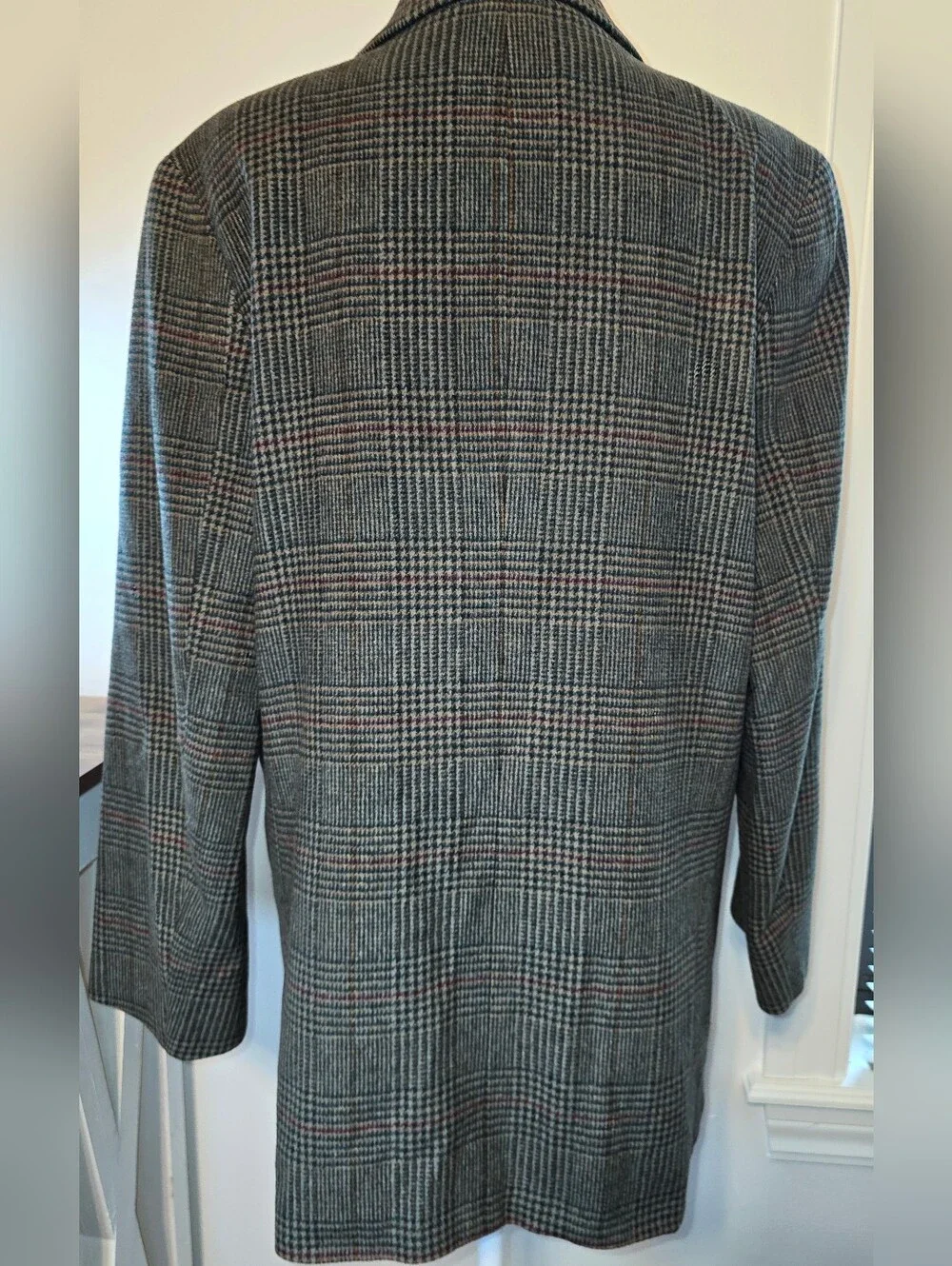 L.L. Bean Vintage Women's Brown and Gray Glen Plaid Sport Coat Blazer Size 12R
